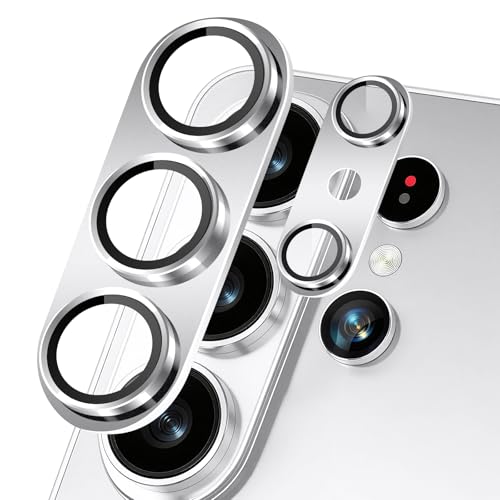 #VerdientProvisionen<br>Kameraschutz für Samsung Galaxy S26 Ultra 5G Kamera Schutzfolie 9H Härte Panzer Schutz Glas Aluminiumlegierung Linsenschutz Kamerafolie HD Camera Protector für Galaxy S26 Ultra 5G Silber