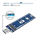 GODSHARK M.2 to USB 3.0 Adapter, USB to 2230 2242 2260 2280 M2 SSD Drive Adapter,B Key NGFF Converter SSD Reader Card