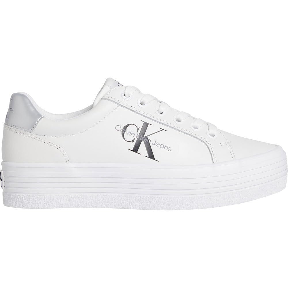 Calvin Klein Jeans Vulc Flatform Laceup LTH Yw0yw01474, Zapatillas Deportivas Mujer