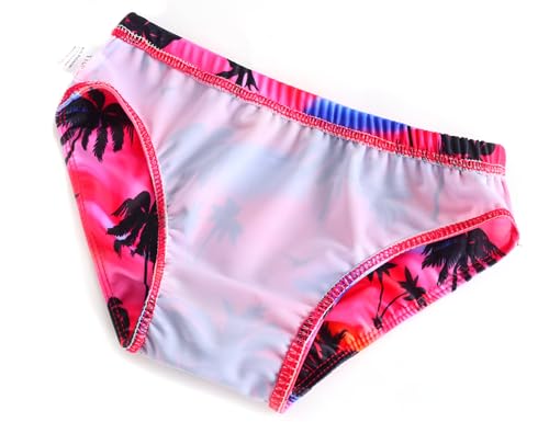 Image of TENVDA Girls Swimsuit 2-Piece Halter Tankini Set Beach Sport Bathing Suit UPF 50+ Swimwear