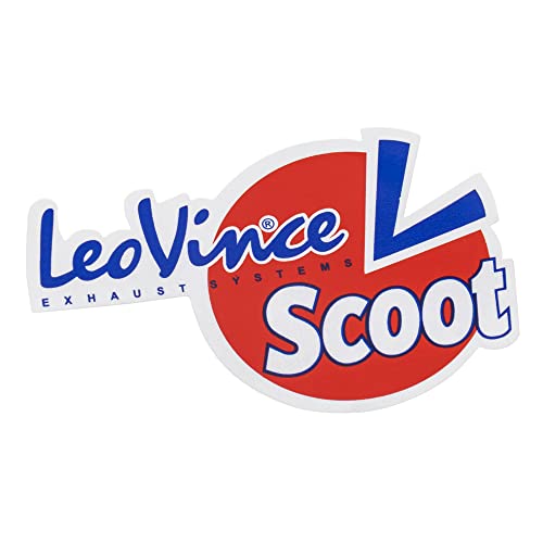 Autocollant Leovince Scoot rouge moyen Cover
