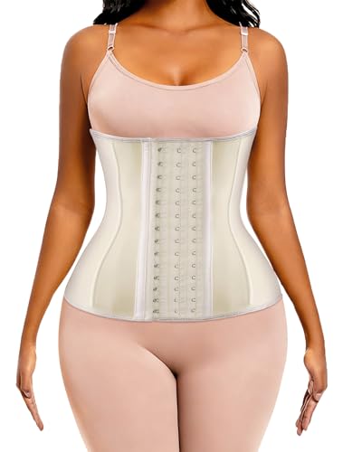 Image of ECOWALSON Waist Trainer for Women - 9 /25 Steel Bones & Additional Extender Cincher Corset for Hourglass body Shaper