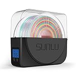 SUNLU Filament Dryer avec Ventilateur, Mise à Niveau S1 Plus Imprimante 3D Filament Dryer 1.75 2.85 3.00mm, Garde le Filament Sec Pendant l'impression, Boîte de Stockage de Filaments, Noir