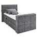 Produktbild Stella Trading DENVER 6 Boxspringbett 120x200 elektrisch verstellbar, Anthrazit - Bequemes Doppelbett mit motorisierter TV-Halterung - 134 x 123 x 240 cm (B/H/T)