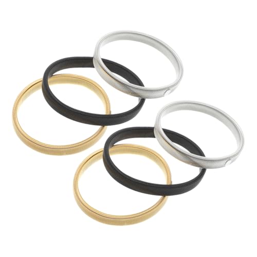 BESTYASH 6 Piezas anillos para puños de camisa Sujetadores de camisa Accesorios para camisas brazalete ligas para mangas de camisa de hombre soportes de manga larga para hombres Metal