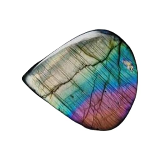 Cabochon en labradorite vert d'eau poire 40x35mm pour création de bijoux DIY GH_NAT_07661