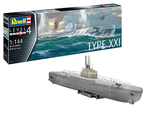 Sous-marin allemand Typ XXI Revell modèle de collection haute fidélité