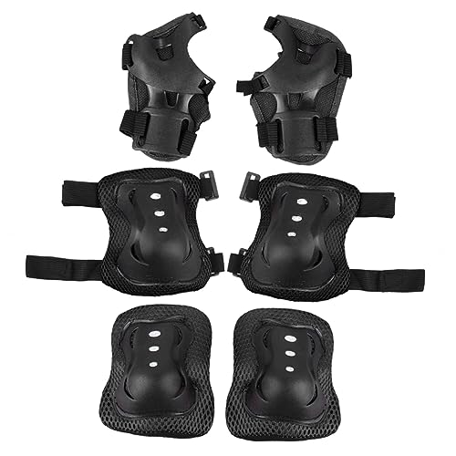 BRIGHTFUFU 6pcs Boys and Girls Protective Gear Set Cycling Elbow Pads Knee Pads for Biking Skateboard Protective Gear for Boys and Girls Adults