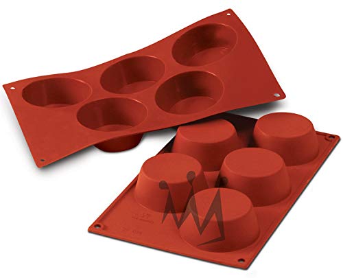 Silikomart Professional SF024 Silicone Baking Mold Muffin 4.56 Oz, 3.19