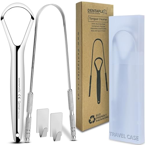 Tongue Scraper Metal Stainless Steel Tongue Scrapers for Adults Restore Fresh Breath Improve Taste and Oral Health with our tongue cleaners suitable for Men & Women Personal Hygiene - Tongue scraper 2