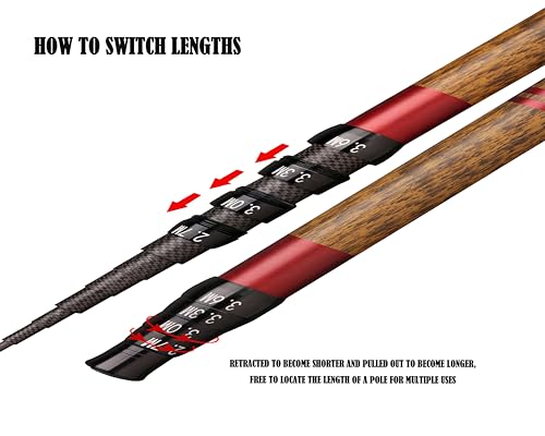 Telescopic Rod Kit Tenkara Fishing Rod Kit 20FT-Zoom Stream 4 Lengths Collapsible Fly Rods Backpacking Fishing Pole Quality Carbon Tube Creek Rods(Zoom Tenkara Rod Only, 11.8Ft-3.6m) by mirrorever - Image 2
