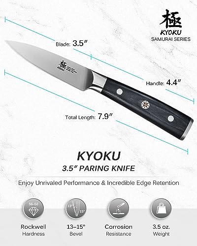 Image of KYOKU Samurai Series Knife Japanese Style1 (Paring Knife, 3.5 inch)