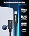 Cable Matters [Intel Certified] 40Gbps Active Thunderbolt 4 Cable 6.6 ft with 100W Charging and 8K Video, Black - Fully Compatible with USB C/USB-C, USB4, and Thunderbolt 3