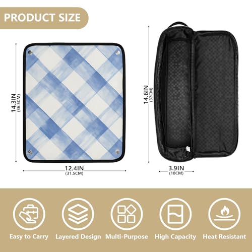 Bolsa organizadora para herramientas de pelo resistente al calor miniatura 4