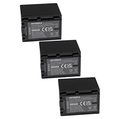 3x batteria compatibile con Sony NEX-VG10 NEX-VG10E NEX-VG20 HXR-NX70E fotocamera digitale DSLR 2060mAh 7.4V Li-Ion