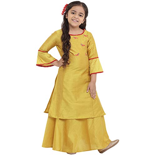 Image of Bitiya By Bhama Girl's Cotton a line Salwar Suit