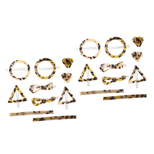 Barrettes à cheveux léopard vintage VALICLUD pinces élégantes polyvalentes pour filles