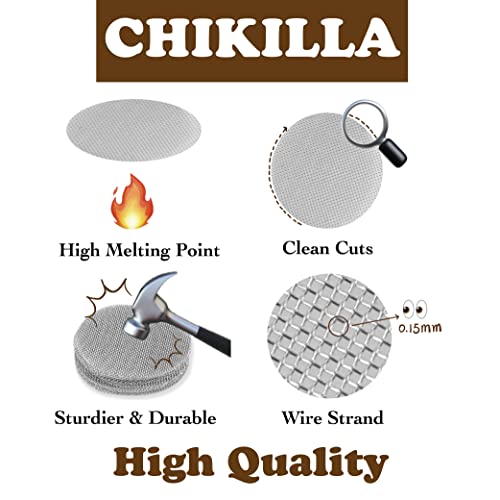 Chikilla Pipe Screens, 50 Pcs 3/4 Inch(0.75) Stainless Steel Pipe Screen Filters With Metal Box. #TOP2