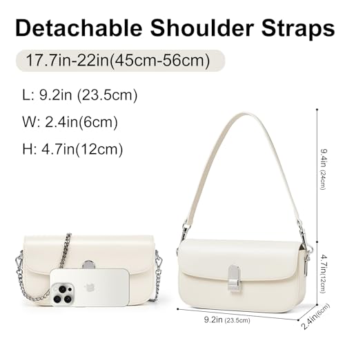 Image of LA FESTIN Small Genuine Leather Purses for Women Designer Shoulder Purse