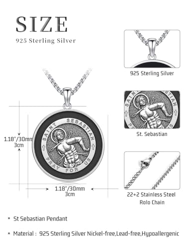 Collier argent 925 protection religieuse contre l'usure du temps