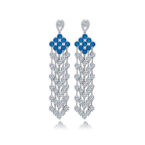 Boucles d'oreilles longues femme plaqué argent légères anti irritation