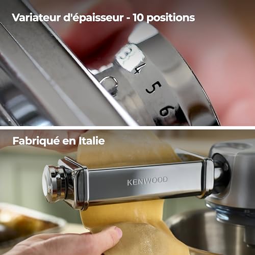 Accessoire Pâte KENWOOD KAX980ME – Laminoir À Pâtes, Acier Inoxydable, 10 Épaisseurs - vue 8