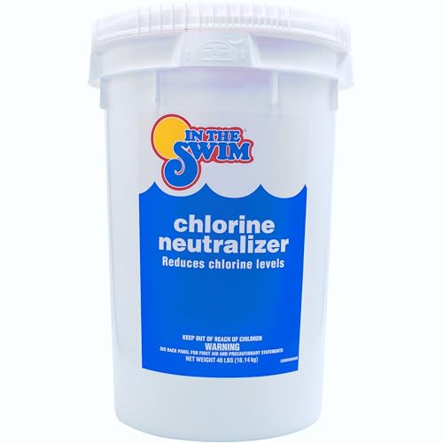In The Swim Chlorine Neutralizer for Swimming Pools - Quickly Reduces Chlorine Sanitizer Levels - 90% Sodium Thiosulfate - 40 Pounds