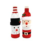 rotwein flaschen dekanter Dimension: . 11 x 3,9 Zoll (28 x 10 cm), Elastizität, die Fantasie für die meisten Weinflaschen passt. Weihnachtswein-Flaschen-Cover-, Geschenke für Ihre Freunde und Familie, verwandelt das Speisesaal und das Zuhause für die Weihnachtszeit. Und machen Sie die perfekte Ergänzung zu Ihrer Tischplatte und der Dekoration