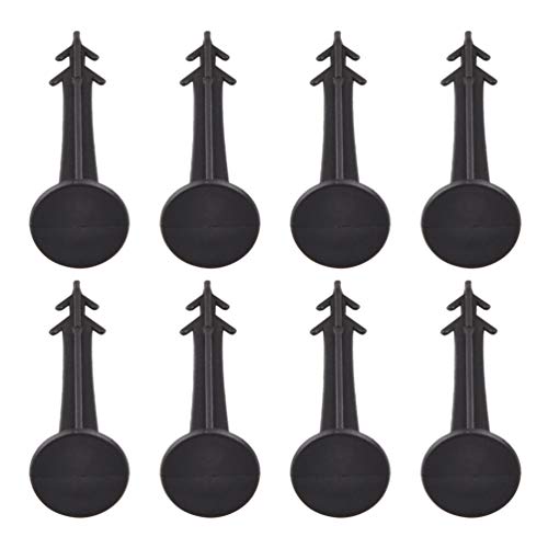 LIOOBO 防草シート 固定ピン 50本 おさえピン ペグ PP杭 釘 抜けにくい 雑草対策 庭 菜園 農業 園芸 ガーデニング ブラック