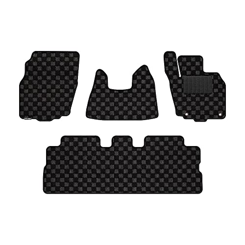 Hotfield 日産 互換品 デイズ DAYZ B21W フロアマット 形状2 マイナー前:~2014年6月(寒冷地仕様) チェックブラック