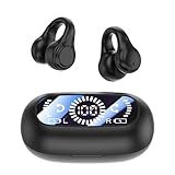 OAVQHLG3B Wireless Headphones Bluetooth Workout Ear Buds Wireless Earbuds Earphones Bones Conduction Bluetooth Earphones with Non in Ear Clip Style Sports Digital Display and Long Battery Life