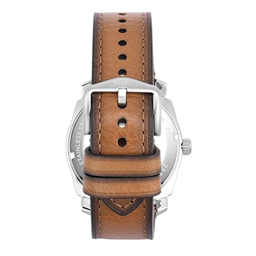 Fossil Machine Men's Watch with Stainless Steel or Leather Band, Chronograph or Analog Watch Display - Image 5