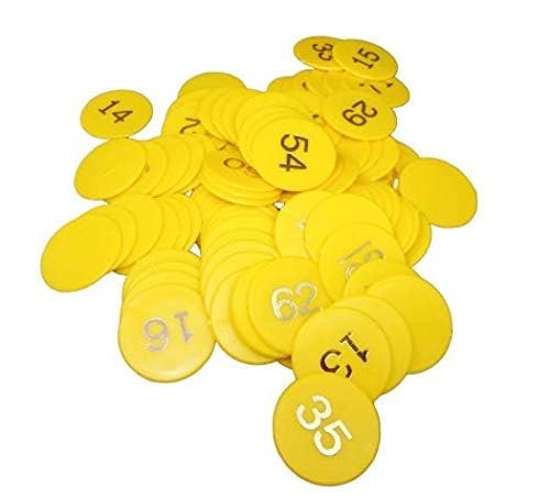vinayaka mart 6 Month And Above Plastic Numerical Token/Coins (1 To 500) Number Coins(Product Color Will Be Based On The Stock Availability), Multi Colour
