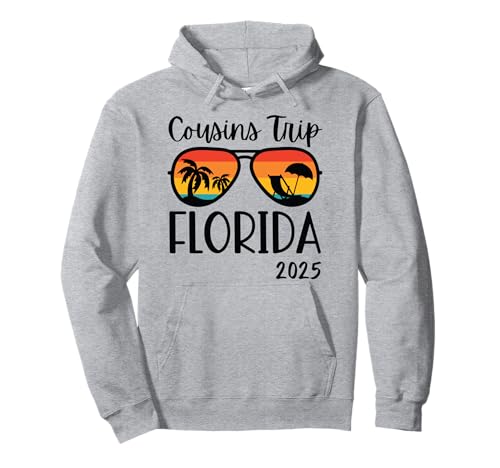 Cousins Trip Florida 2025 Summer Weekend Vacation Matching Sudadera con Capucha