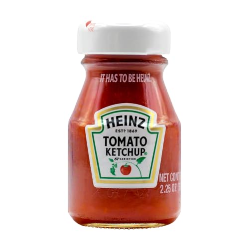 Heinz Tomato Ketchup, 2.25-Ounce Glass Jars (Pack of 60)