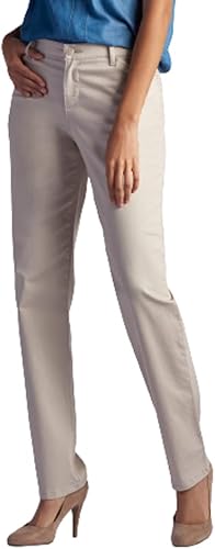 Lee Pantalones de pierna recta relajada para mujer, pergamino 20 mediano
