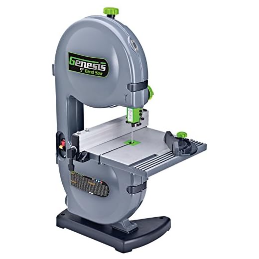 Genesis GBS900 9" 2.2 Amp Band Saw with Dust Port, Tilt Table, Miter Gauge, and Rip Fence