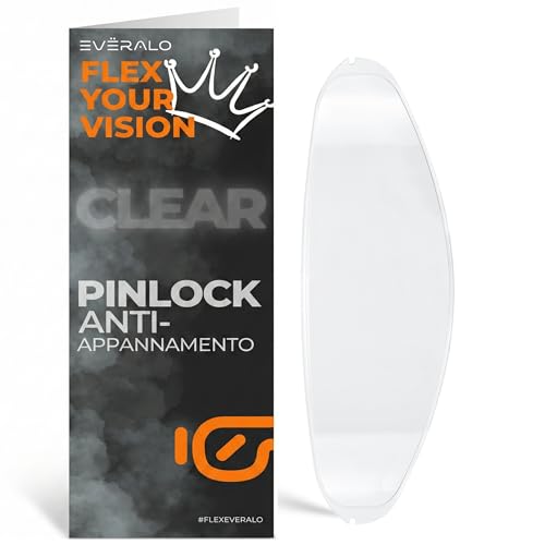 Everalo Pinlock Compatibile con Shoei Gt Air - Gt Air 2 - Gt Air 3 - Neotec - Neotec 3 - X Spirit 2 - X Spirit 3 - Qwest - Xr 1100 - Cw1 - Cns1 - Cns 3 - Ryd - Cwr1 – Visiera Lente DKS301