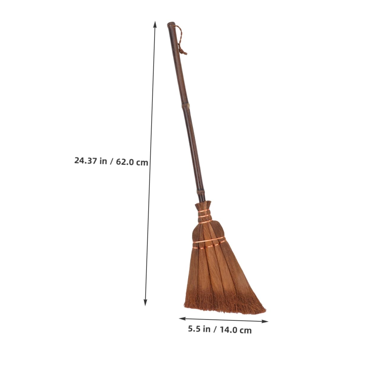 NAMOARLY Child Size Broom Set 2 Pieces Boys and Girls Sweeper Broom Natural Straw Material for Indoor Cleaning Play