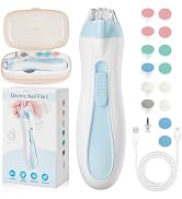 Prolixity Baby Nail File Electric - Rechargeable Baby Nail Clippers, 15 in 1 Gentle Baby Nail Tri...
