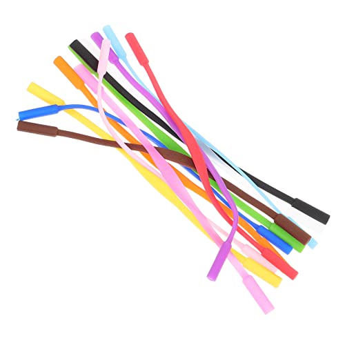 LIFKICH 12pcs Eye Gloves Eyeglass Straps for Sports Adjustable Glasses Straps Sports Eyeglasses Strap Glasses Ear Grip Eyewear Straps Glasses Cord Holder Sports Glasses