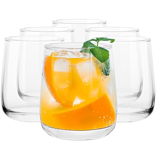 Verre a Eau Verre Soda Verre à Gin Tonic | 300 ml | Lot de 6 | Verres à Soft Drink Jus Transparent Verre Cocktails Gobelet | Sécurité au Lave Vaisselle | Collection Emma