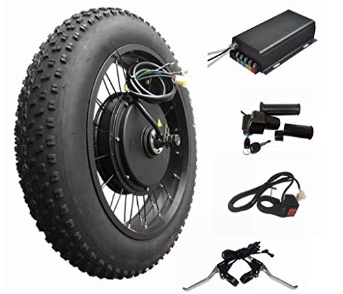 NBpower 20inch4.0 3000W Electric Fat Bike Conversion kit with tire, Sabvoton Programmable Controller, TTFT 750C Display, 7- Speed Freewheel, and Twist Throttle (Without Display)