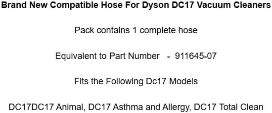 Hose Assembly For DC17, DC17 Total Clean Vacuum Cleaner,Replacement for dyson OEM