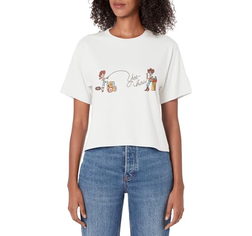 Disney Pixar Toy Story Jessie Woody Cawboys Yee Haw Logo Comfort Colors Crop Top