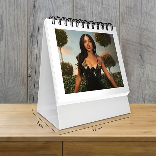 Image of Katseye Desk Photo Album - Premium Spiral Display (24 Glossy Laminated Photos Front Back)