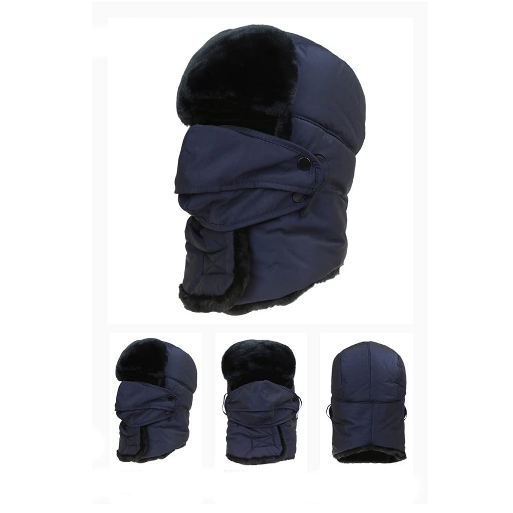 Czapka zimowa męska Lei Feng Hat Neck Czapka zewnętrzna Ciepła damska czapka bawełniana Zagęszczona czapka zimna (kolor: D, rozmiar: jeden rozmiar)