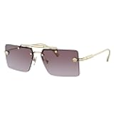 VE 2245 10028H Gold Metal Rectangle Sunglasses Purple Gradient Lens