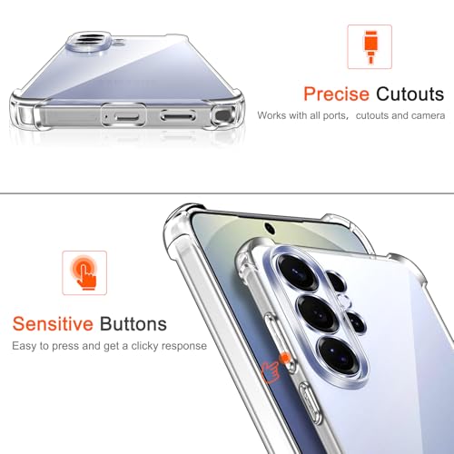 Image of Lustree Back Cover Transparent Case Compatible with Samsung Galaxy S26 Ultra | Clear + TPU Case with 4 Corner Air Cushion Protection & Camera Protection | Slim& Stylus Cover for Samsung S26 Ultra