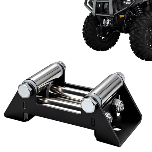 Wacece 4-Way Winch Roller Fairlead for ATV/UTV, 4 7/8